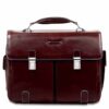 Cartella 2 soffietti 2 tasche frontali piquadro blue square