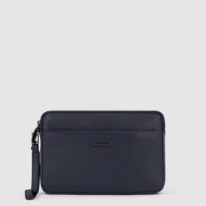 Pochette piquadro con tasca frontale