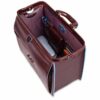Borsa da medico piquadro tutta pelle blue square
