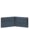 Portafoglio in pelle uomo piquadro con porta monete rfid
