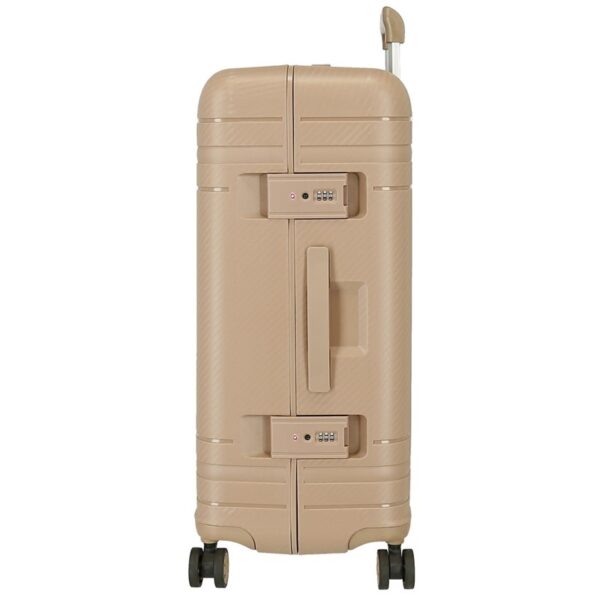 Valigia abs 66 cm 4r c/exp wood champagne