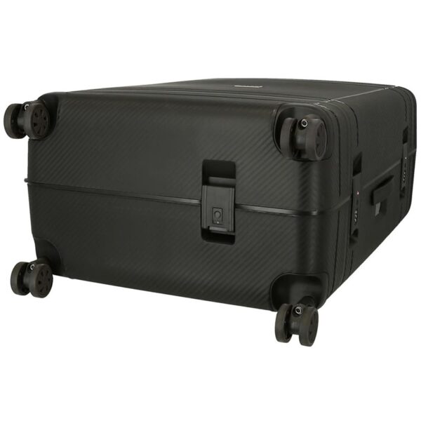 Valigia abs 66 cm 4r c/exp wood nero