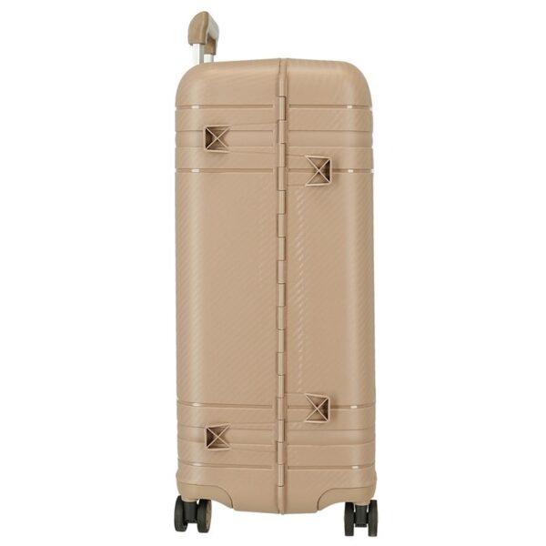 Valigia abs 66 cm 4r c/exp wood champagne