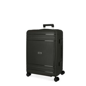 Valigia abs 66 cm 4r c/exp wood nero