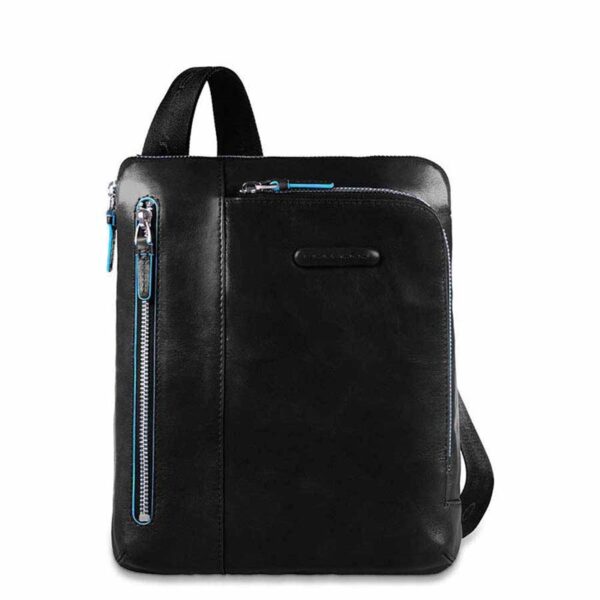 Borsa a tracolla pelle blue square