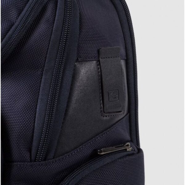Zaino piquadro iconico all-tech in pelle e tessuto bagmotic
