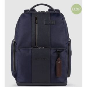 Zaino piquadro iconico all-tech in pelle e tessuto bagmotic