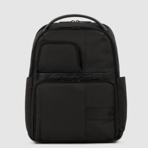 Zaino uomo porta pc in pelle e tessuto