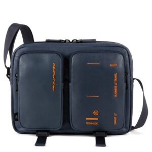 Tracolla piquadro crossover porta ipad blu oltremare