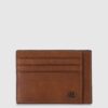 Bustina piquadro porta carte credito tascabile black square