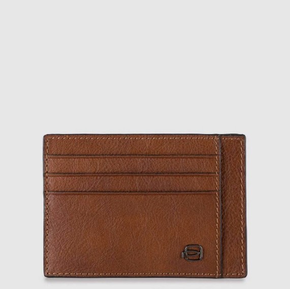 Bustina piquadro porta carte credito tascabile black square