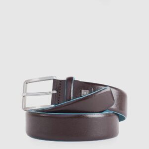 Cintura uomo piquadro in pelle con ardiglione