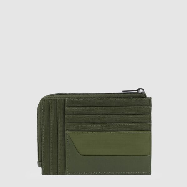 1BDBF634A02B0A41EBB9E543AFB6B66C_ Bustina piquadro porta monete in pelle e tessuto