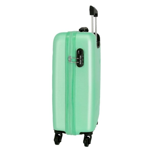 Trolley abs 55 cm 4 r. flex turquesa