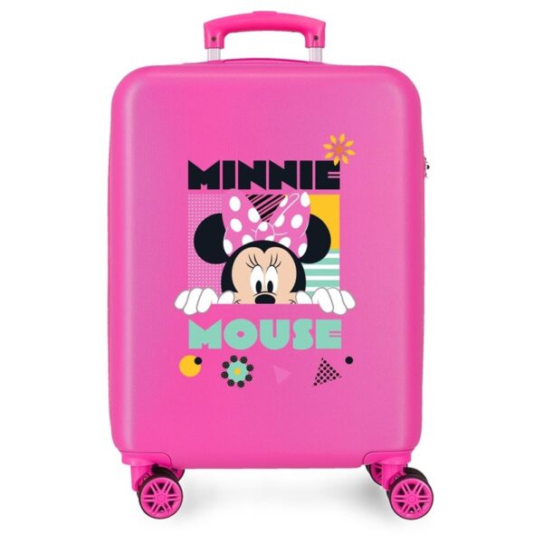 87996A47D444288FC1B2E8463D961A26_ Trolley abs 55 cm 4r. minniue ngeometric fucsia