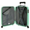 Trolley abs 55 cm 4 r. flex turquesa