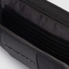 Pochette a due scomparti in tessuto riciclato