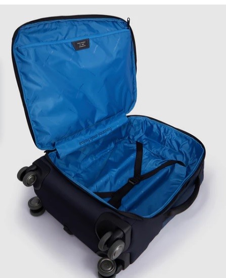 Slim cabine luggage 4 ruote in tessuto riciclato