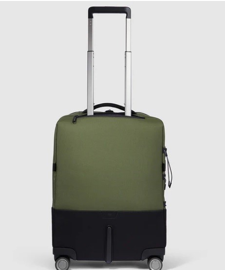 Slim cabine luggage 4 ruote in tessuto riciclato