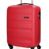 Trolley abs 55cm.4r flex rojo