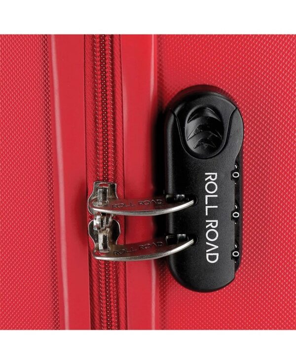Trolley abs 55cm.4r flex rojo