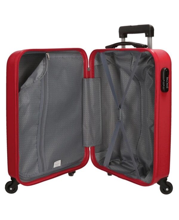 Trolley abs 55cm.4r flex rojo