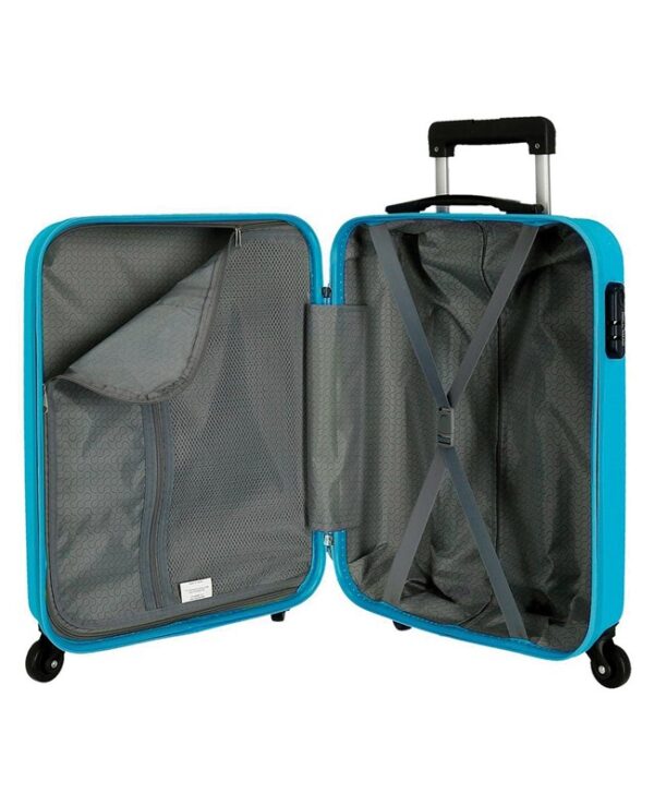 Trolley joumma abs 55 cm 4 r. flex azzurro