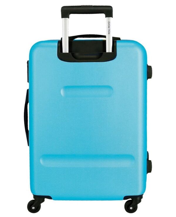 Trolley joumma abs 65 cm 4 r. flex azzurro