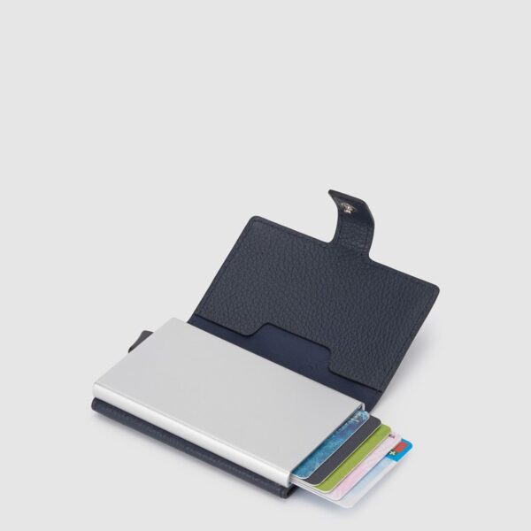 Portacarte di credito piquadro in metallo