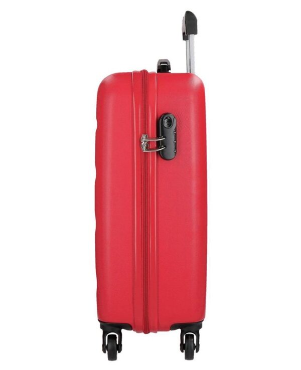 Trolley abs 55cm.4r flex rojo