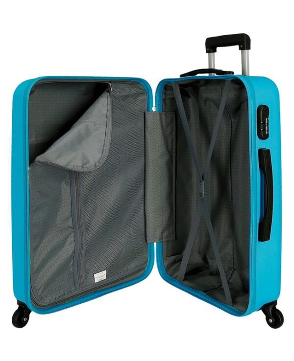 Trolley joumma abs 65 cm 4 r. flex azzurro