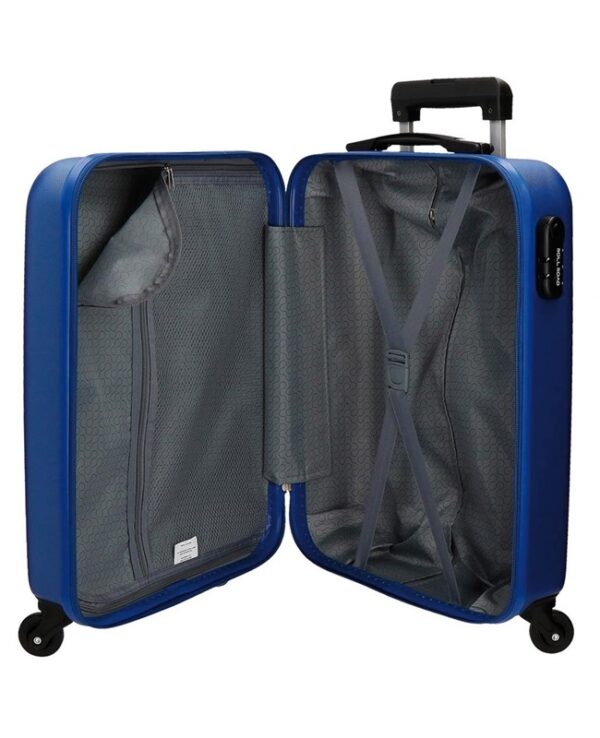 Trolley abs 55cm.4r.flex azul