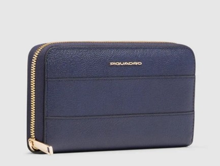 Portafogli donna grande zip-around