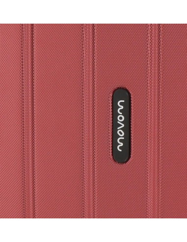 Trolley abs68cm 4r. wood rosso