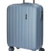 Trolley abs 55cm 4r c/exp wood plata