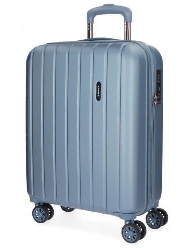 Trolley abs 55cm 4r c/exp wood plata