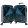Trolley abs 55cm 4r c/exp wood plata